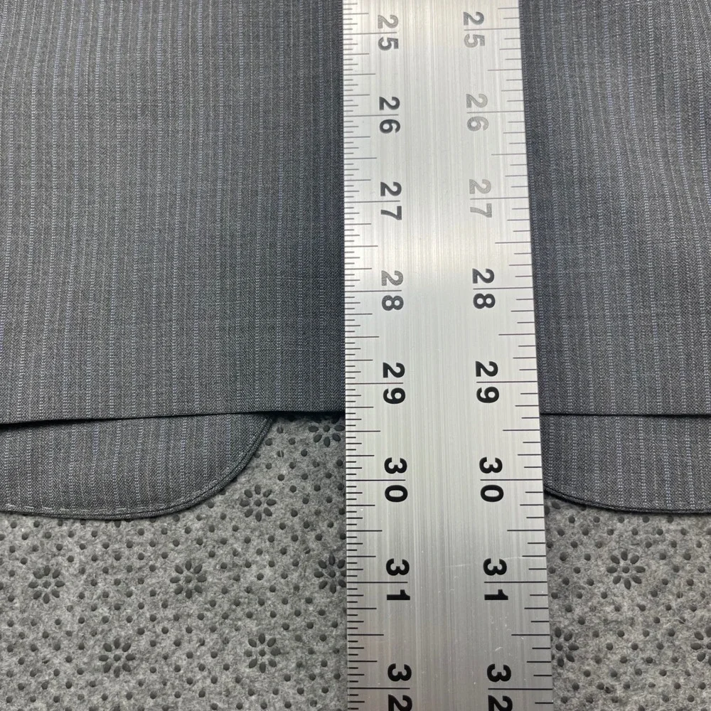 Brooks Brothers Regent Blazer 40R/W34 Grey Pinstripe Reda BrooksCool Wool Silk